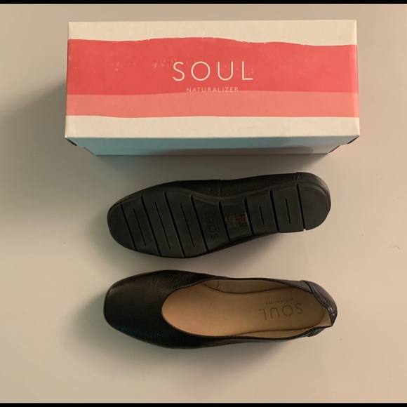 Natural Soul Black loafers sz 8 wide - Picture 2 of 3